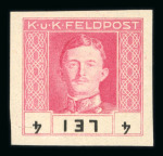 Stamp of Austria » Field Post Romania Austria Österreich Feldpost Rumänien 1918 Proben