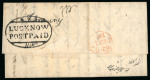 Stamp of India » Postal History India, Lucknow, 1811, "LUCKNOW/POSTPAID" Oval Handstamp