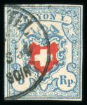Stamp of Switzerland / Schweiz » Sammlungen 1850-1852, Rayon Sammlung auf Albumblatt mit 46 Marken