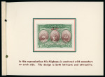 Stamp of Indian States » Bahawalpur 1949 promotional booklet with Official 1945 1a and 1946 4a to 10R affixed insid