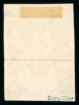Stamp of Switzerland / Schweiz » Sitzende Helvetia Ungezähnt » 1856-57 Berner Druck (II) 1857, 40 Rp. grün, 2. Berner Druckperiode, farbintensiv, allseits weissrandig, mit breitem oberen Bogenrand