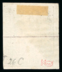 Stamp of Switzerland / Schweiz » Sitzende Helvetia Ungezähnt » 1856-57 Berner Druck (II) 1855, 40 Rp. grün, 2. Berner Druckperiode, farbfrisch, allseits weissrandig geschnitten