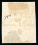 Stamp of Switzerland / Schweiz » Sitzende Helvetia Ungezähnt » 1856-57 Berner Druck (II) 1857, 10 Rp. blau, 2. Berner Druckperiode, mit Plattenfehler