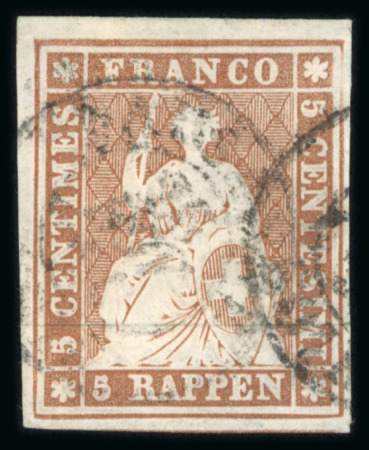 Stamp of Switzerland / Schweiz » Sammlungen 1854-1862, umfangreiche Strubelsammlung