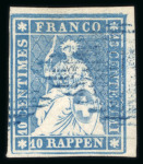 Stamp of Switzerland / Schweiz » Sammlungen 1854-1862, umfangreiche Strubelsammlung
