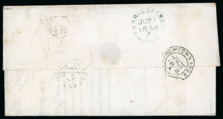 Stamp of Ireland » Postal History (Arranged alphabetically by County) Antrim/Down - Cushendall/Newtownards: 1857 Folded