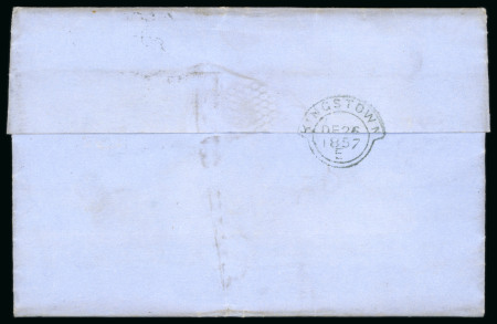 Stamp of Ireland » Postal History (Arranged alphabetically by County) Dublin - Kingstown: 1857 Envelope from Dublin to Kingstown,