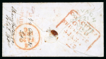 Stamp of Ireland » Postal History (Arranged alphabetically by County) Derry - Blackhill Garvagh: 1852 Folded cover from Belfast,