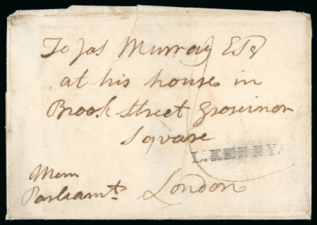 Stamp of Ireland » Postal History (Arranged alphabetically by County) Donegal - Letterkenny: 1817 Folded cover from Letterkenny