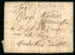 Stamp of Ireland » Postal History (Arranged alphabetically by County) Meath - Clonard: 1761 (24.1) Folded entire sent from