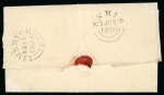 Stamp of Ireland » Postal History (Arranged alphabetically by County) Clare - Ennis: 1836 (14.2) Folded entire from Clondaged