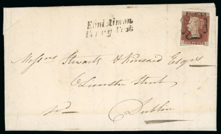 Stamp of Ireland » Postal History (Arranged alphabetically by County) Clare - Ennistimon: 1841 (5.8) Folded entire to Dublin,