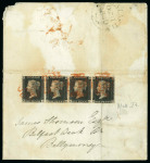 Stamp of Ireland » GB Used In Ireland 1840 1d black, an attractive group of eleven covers,