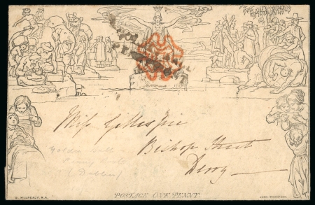 Stamp of Ireland » Postal History (Arranged alphabetically by County) Dublin County - Golden Ball in Kilternan: 1819 Entire