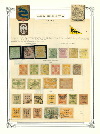 Stamp of China » Collections and Lots China Imperial collection on album pages