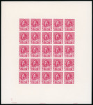 Stamp of Canada Canada ECKERLIN PLATE ‘ESSAY’ complete sheet in red