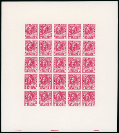 Stamp of Canada Canada ECKERLIN PLATE ‘ESSAY’ complete sheet in red
