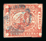 Stamp of Argentina » Collections, Lots etc. 1852-1867 exhibition collection with the Provinces
