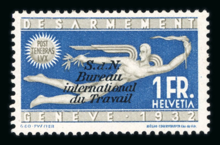 Stamp of Switzerland / Schweiz » Dienstmarken BIT Dienstmarken postfrische Sammlung 1918-1950