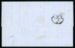 Stamp of Switzerland / Schweiz » Sitzende Helvetia Ungezähnt » 1857-62 Berner Druck, Dickes Papier 1862, 5 Rp. braun, 4. Berner Druckperiode, auf Brief von Saint-Sulpice nach Verrières