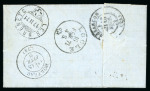 Stamp of Switzerland / Schweiz » Sitzende Helvetia Gezaehnt » Briefmarken 1867-1878 1871, während des Deutsch-Französischen Krieges, 2 seltene Briefe