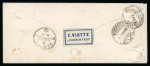 Stamp of Switzerland / Schweiz » Sitzende Helvetia Gezaehnt » Briefmarken 1867-1878 1867, 10 Rp. rot, auf dekorativem Zierbrief von Porrentruy nach Genf