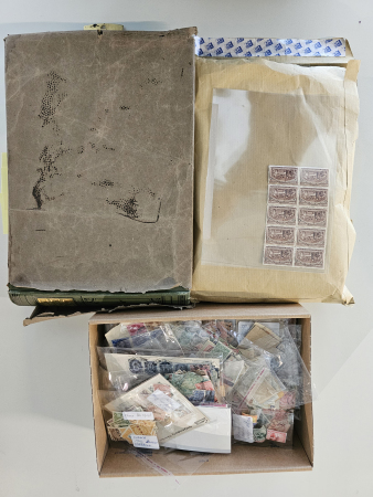 Stamp of Large Lots and Collections Box of worldwide classic stamp issues in envelopes.with better areas