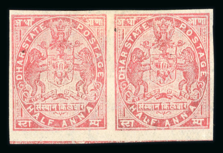 Stamp of Indian States » Dhar 11898-1900 Dhar collection including two plate proofs