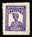 Stamp of Indian States » Dungarpur 1939 Dungarpur Portrait Issues collection assembled