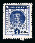 Stamp of Indian States » Dungarpur 1939 Dungarpur Portrait Issues collection assembled