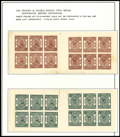 Stamp of Indian States » Bijawar 1935-37 Bijawar collection on pages. Good representation