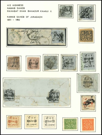 Stamp of Indian States » Soruth 1864-1929 Soruth collection on pages. Starts with first