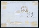 Stamp of Romania » Austrian Levant Post Offices 1856 Crimean War, Krajova FPO cover to Vienna, 9kr+2x3kr franking