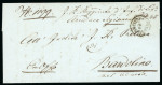 Stamp of Romania » Austrian Levant Post Offices 1855 Crimean War, Austrian occupation in Wallachia (Bucharest) cover to Italy