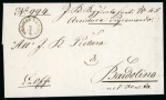 Stamp of Romania » Austrian Levant Post Offices 1856 Crimean War, Austrian occupation in Wallachia (Craiova), KRAJOVA FPO cover to Italy