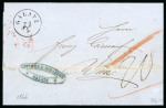 Stamp of Romania » Austrian Levant Post Offices 1862/1866 Group of 3 entire letters sent from Galati to Vienna, bearing different postage due rates