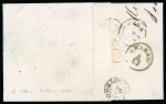 Stamp of Romania » Austrian Levant Post Offices 1861/1862 pair of unpaid covers sent to France, one in the 2nd weight step from 4/11/1861 sent from Jassy