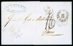Stamp of Romania » Austrian Levant Post Offices 1856 Crimean War, Austrian occupation in Moldavia (Focsani) FPO cover to Hermannstadt