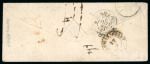 Stamp of Romania » Austrian Levant Post Offices 1853 & 1855 BUKAREST linear marking on covers to Paris & Constantinople