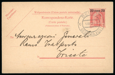 Stamp of Austria » Austrian Levant 1888-1910, Levante, Zusammenstellung von zehn Briefen