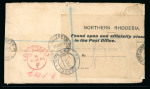 Stamp of Northern Rhodesia Northern Rhodesia 1925 reg Fort Jameson Found Open label cover