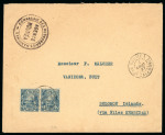 Stamp of British Solomon Islands Solomon Islands 1927 incoming envelope from New Caledonia