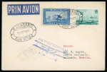 Stamp of Romania » Later Issues 1931-1935, lot of 3 airmail covers and a cover front, to Greece, Austria, Germany; LARES