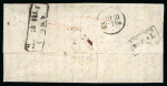 Stamp of Switzerland / Schweiz » Sitzende Helvetia Ungezähnt » Münchner Druck, 1. Auflage 1856, 40 Rp. grün, 1. Münchner Druckperiode, auf Brief nach Berlin