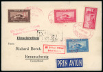Stamp of Romania » Later Issues 1929-1935 Lot of 5 airmail items from Bucharest to Germany