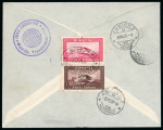 Stamp of Romania » Later Issues 1929 four airmail covers Cluj-Bucharest-Vienna to Switzerland