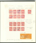 Stamp of Indian States » Jasdan 1942 Jasdan, a study of the 1 Anna carmine fiscal stamp