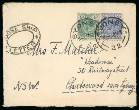 Stamp of British Solomon Islands British Solomon Islands 1925-32 mail cancelled in transit
