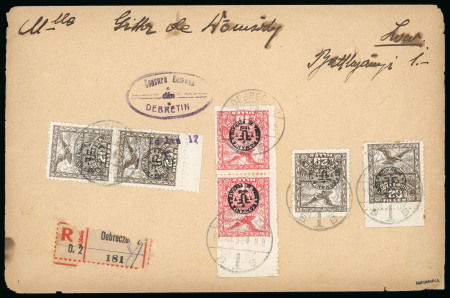 Stamp of Romania » Later Issues 1896/1920: Group of six philatelic franking covers