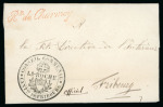 Stamp of Switzerland / Schweiz » Vorphilatelie 1852, Brief von La Roche nach Fribourg, mit Route Stempel